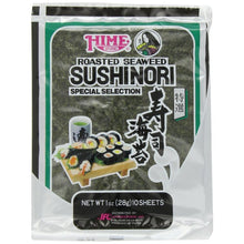 Load image into Gallery viewer, HIME: Sushinori Roasted Seaweed Sheets, 10 sheets