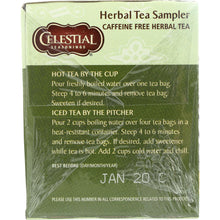 Load image into Gallery viewer, CELESTIAL SEASONINGS: Herbal Tea Sampler Caffeine Free 18 Tea Bags, 1.0 oz