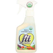 Load image into Gallery viewer, FIT ORGANIC: Fruit &amp; Vegetable Wash Spray, 12 oz