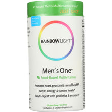 Load image into Gallery viewer, RAINBOW LIGHT: Just Once Men's One Food-Based Multivitamin, 150 Tablets