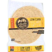 Load image into Gallery viewer, LA TORTILLA: Factory Whole Wheat Low Carb Tortillas Large, 17.5 oz