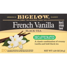 Load image into Gallery viewer, BIGELOW: French Vanilla Decaf Tea 20 Bags, 1.28 oz