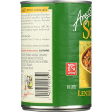 Load image into Gallery viewer, AMY'S: Organic Soup Lentil Vegetable, 14.5 Oz