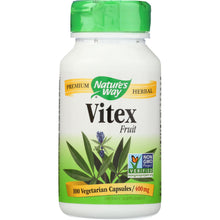 Load image into Gallery viewer, NATURES WAY: Vitex Fruit 400 mg, 100 Veg Capsules