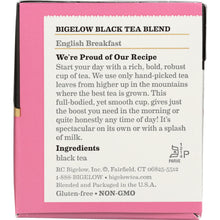 Load image into Gallery viewer, BIGELOW: English Breakfast Black Tea All Natural 20 Tea Bags, 1.50 oz