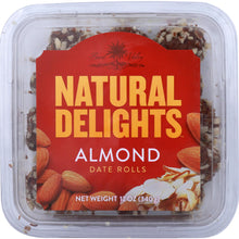 Load image into Gallery viewer, BARD VALLEY: Natural Delights Almond Date Rolls 12 Oz