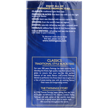 Load image into Gallery viewer, TWINING TEA: Classics Black Tea Variety Pack 20 Tea Bags, 1.41 oz