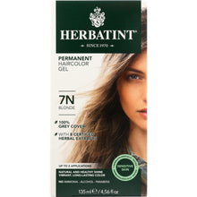 Load image into Gallery viewer, HERBATINT: Permanent Herbal Haircolor Gel 7N Blonde, 4 Oz