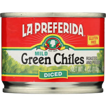Load image into Gallery viewer, LA PREFERIDA: Diced Green Chiles Mild, 4 oz