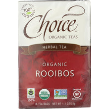 Load image into Gallery viewer, CHOICE ORGANIC TEAS: Organic Rooibos Herbal Tea 16 Tea Bags, 1.27 Oz