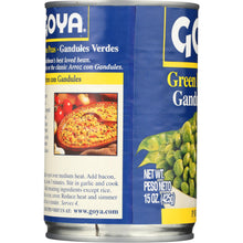 Load image into Gallery viewer, GOYA: Premium Green Pigeon Peas, 15 oz