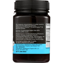 Load image into Gallery viewer, WEDDERSPOON: HONEY RAW MANUKA KFCTR 12 (17.600 OZ)