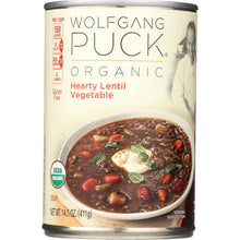 Load image into Gallery viewer, WOLFGANG PUCK: SOUP LENTIL VEG THCK HRTY (14.500 OZ)
