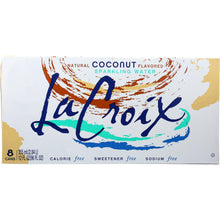 Load image into Gallery viewer, LA CROIX: Coconut Sparkling Water 8 Pack 96 Oz