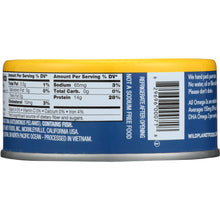 Load image into Gallery viewer, WILD PLANET: Tuna Wild Skipjack Light No Salt, 5 oz
