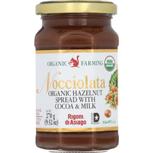 Load image into Gallery viewer, RIGONI: Nocciolata Organic Hazelnut Spread with Cocoa and Milk, 9.52 oz