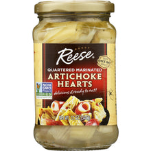 Load image into Gallery viewer, REESE: Quartered Marinated Artichoke Hearts, 12 Oz
