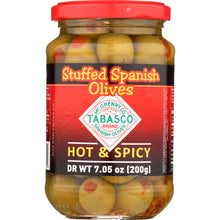 Load image into Gallery viewer, TABASCO: Pimento Stuffed Hot and Spicy Spanish Olives, 7.05 oz