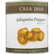 Load image into Gallery viewer, CASA DIVA: Jalapeno Pepper Sliced, 105 oz