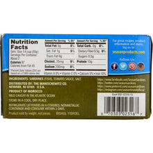 Load image into Gallery viewer, SEASONS: Sardines Skinless and Boneless in Tomato Sauce Salt Added, 4.375 oz