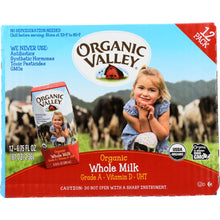 Load image into Gallery viewer, ORGANIC VALLEY: Organic Single-Serve Whole Milk 12 Pack, 81 oz