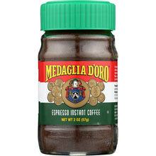 Load image into Gallery viewer, MEDAGLIA D'ORO: Espresso Instant Coffee, 2 oz