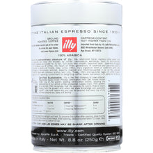Load image into Gallery viewer, ILLY: Espresso Dark Roast Ground Coffee, 8.8 oz