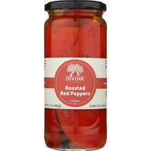 Load image into Gallery viewer, DIVINA: Roasted Sweet Red Peppers, 13 oz