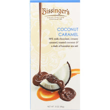 Load image into Gallery viewer, BISSINGERS: Coconut Caramel Chocolate Bar, 3 oz