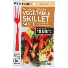 Load image into Gallery viewer, RED FORK: Sesame Ginger Vegetable Skillet Sauce, 4 oz