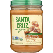 Load image into Gallery viewer, SANTA CRUZ ORGANIC: Dark Roasted Crunchy Peanut Butter, 16 oz