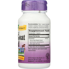 Load image into Gallery viewer, NATURE'S WAY: Horny Goat Weed Standardized, 60 Capsules