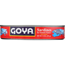 Load image into Gallery viewer, GOYA: Sardines In Tomato Sauce, 15 oz