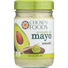 Load image into Gallery viewer, CHOSEN FOODS: Mayo Avocado Oil Wasabi, 12 oz