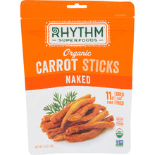 Load image into Gallery viewer, RHYTHM SUPERFOODS: Organic Naked Carrot Sticks, 1.4 oz
