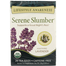 Load image into Gallery viewer, LIFESTYLE AWARENESS: Serene Slumber Tea, 20 teabags