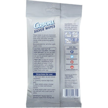 Load image into Gallery viewer, CARBONA: Silver Wipes Flat Pack, 12 ea