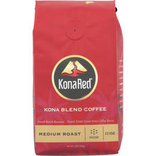 Load image into Gallery viewer, KONA RED: Kona Blend Medium Roast Ground Coffee, 12 oz