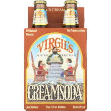Load image into Gallery viewer, VIRGILS: Cream Soda Micro Brewed, 4 pack, 48 oz