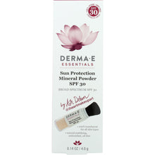 Load image into Gallery viewer, DERMA E: Sun Protect Mineral Powder, 0.14 oz