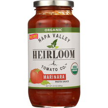 Load image into Gallery viewer, NAPA VALLEY HEIRLOOM TOMATO CO: Marinara Pasta Sauce Organic, 24 oz