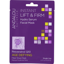 Load image into Gallery viewer, ANDALOU NATURALS: Instant Lift &amp; Firm Hydro Serum Facial Mask Age Defying, 0.6 oz