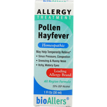 Load image into Gallery viewer, BIOALLERS: Allergy Treatment Pollen Hayfever, 1 oz
