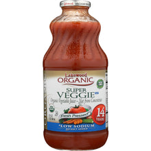Load image into Gallery viewer, LAKEWOOD: Juice Veggie Super Low Sodium, 32 oz