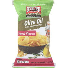 Load image into Gallery viewer, BOULDER CANYON: Olive Oil Sweet Vinegar Kettle Cooked Potato Chips, 5.25 oz