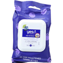 Load image into Gallery viewer, YES TO: Blueberries Age Refresh Cleansing Facial Wipes, 30 pc
