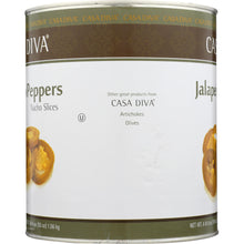 Load image into Gallery viewer, CASA DIVA: Jalapeno Pepper Sliced, 105 oz