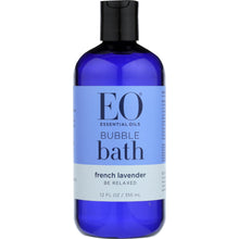 Load image into Gallery viewer, EO: Serenity Bubble Bath French Lavender with Aloe, 12 oz