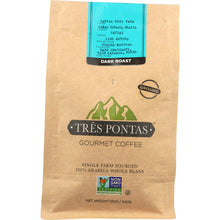 Load image into Gallery viewer, TRES PONTAS: Brazilian Dark Roast Ground Gourmet Coffee, 12 oz