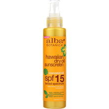 Load image into Gallery viewer, ALBA BOTANICA: Coconut Dry Oil with SPF 15 Natural Sunscreen, 4.5 oz